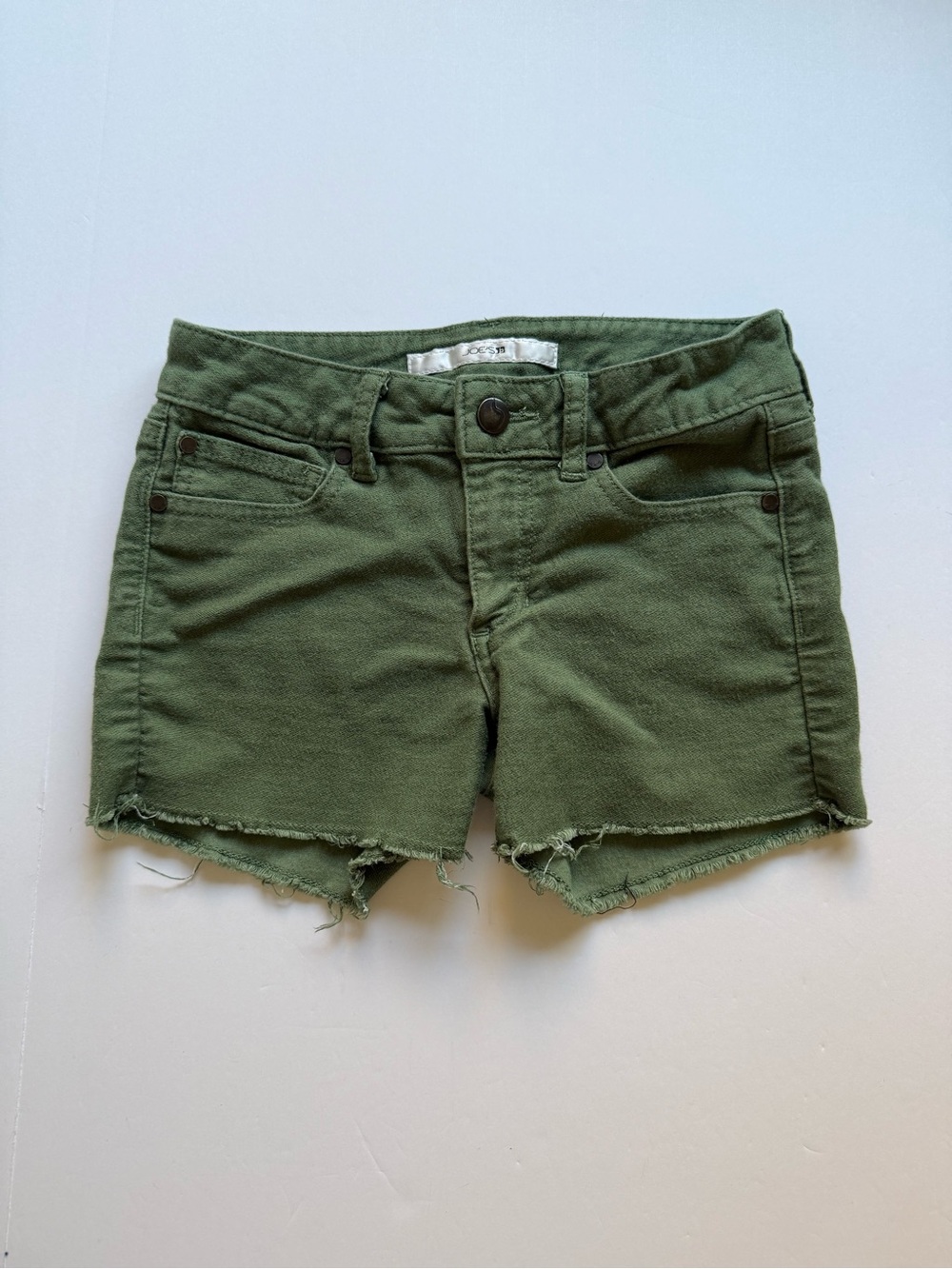 Joe’s Olive Green Frayed Hem Shorts